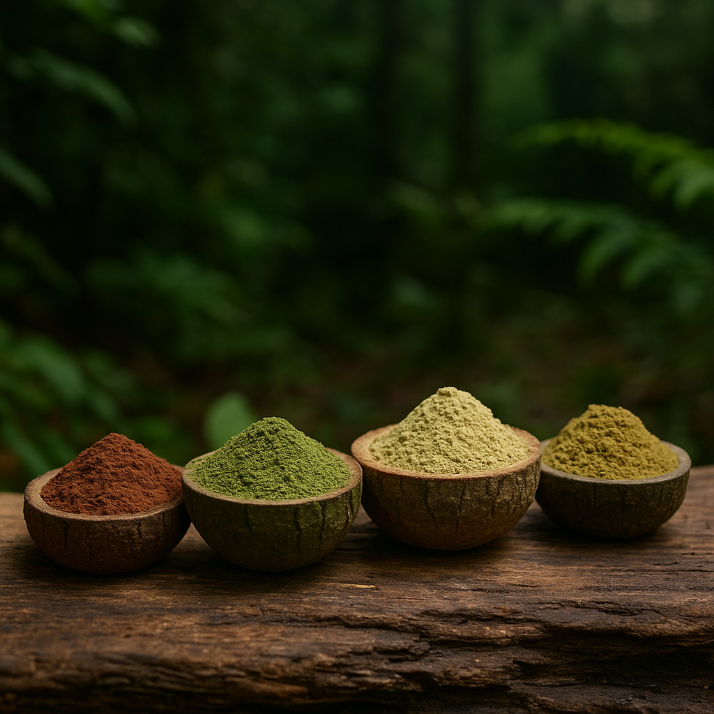Kratom pulver - Weiss, Grün, Rot, Gold