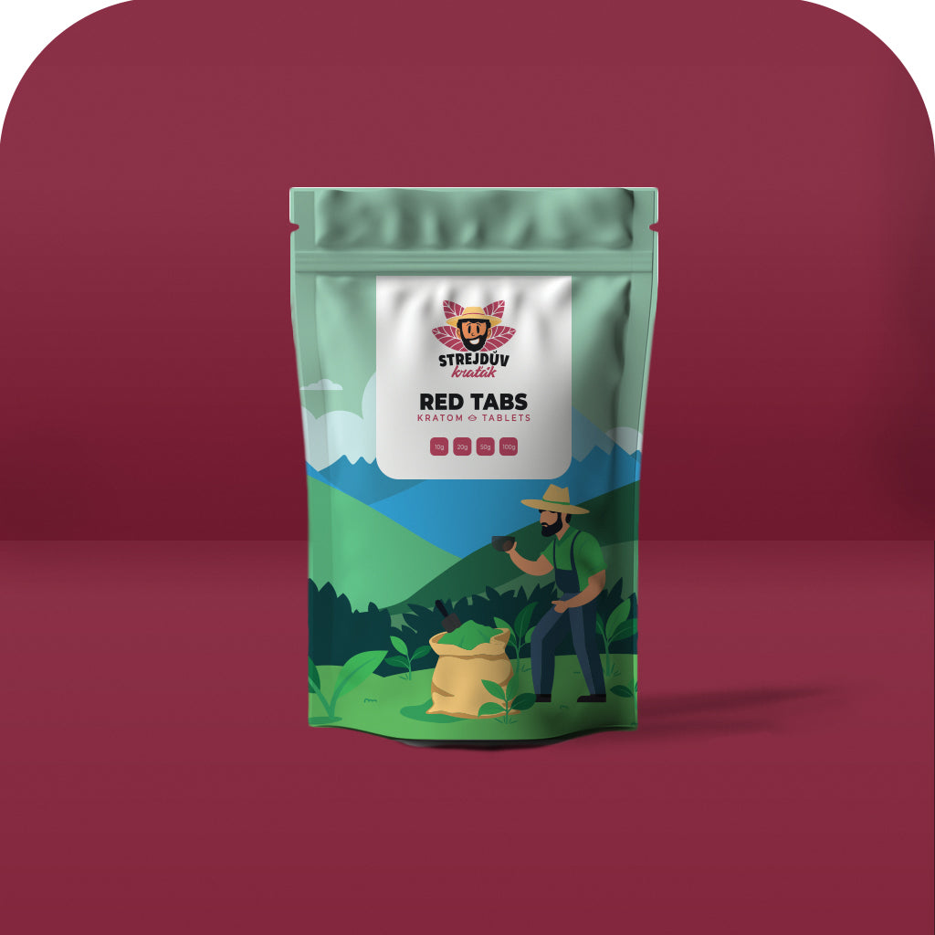 Uncles Kratom Red Tabs gepresste Tabletten roter Kratom Verpackung